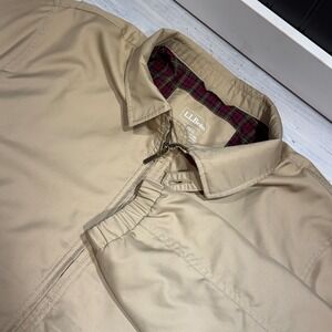 J Crew Jacket Harrington Jacket Khaki Men's Sz L REG ItemID 287389 H2Off